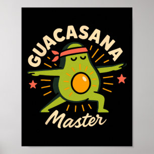 Avocado Yoga Funny Namaste Pun Plant-sed Fitness S Poster