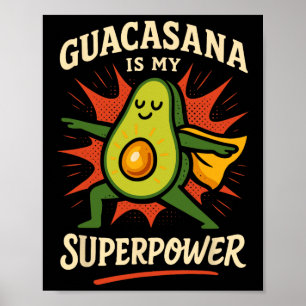 Avocado Yoga Funny Namaste Pun Plant-sed Fitness S Poster