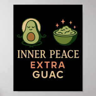 Avocado Yoga Funny Namaste Pun Plant-sed Fitness S Poster