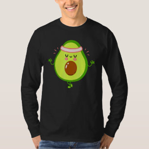Avocado Yoga Yogacado Fitness Workout Gym T-Shirt
