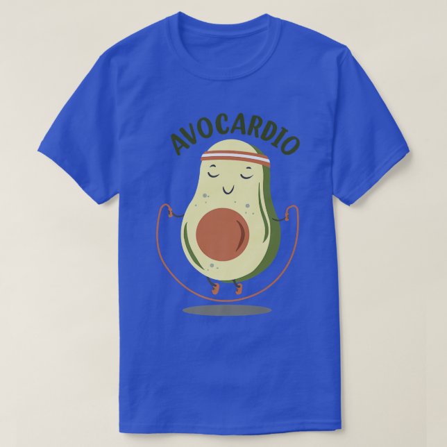 AvocadoFunny Avo-cardio, Funny Saying Workout, Avo T-Shirt (Design Front)