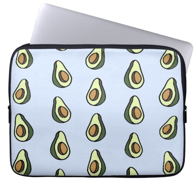 Avocadon't Pattern Laptop Sleeve (Front)