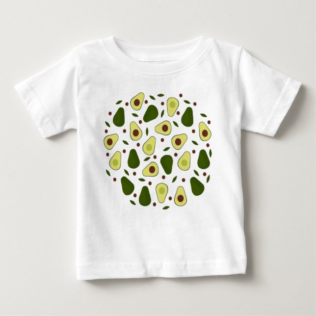Avocados and leaves baby T-Shirt (Front)