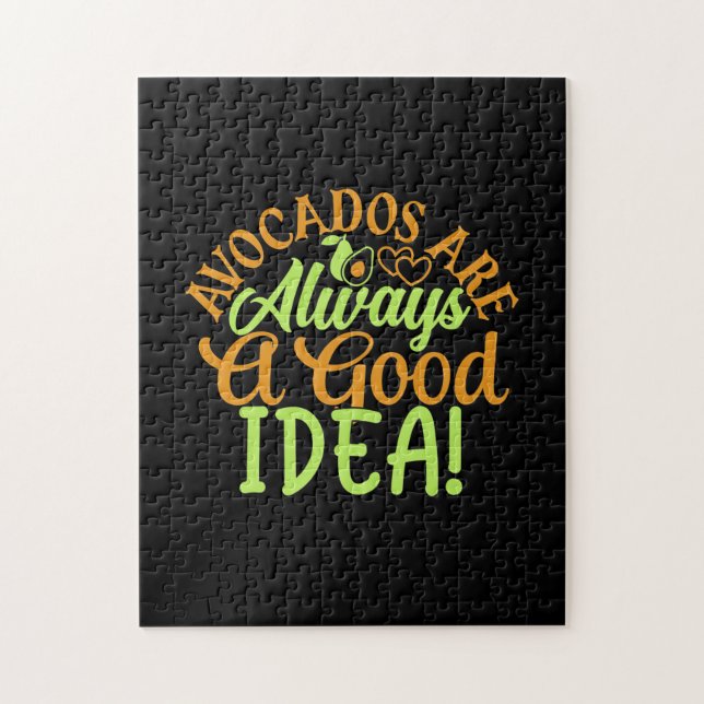 Avocados Are Always A Good Idea Jigsaw Puzzle (Vertical)