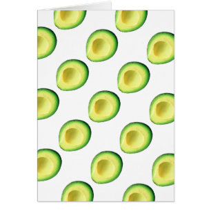 Avocados Birthday Note Card, white envelopes incl