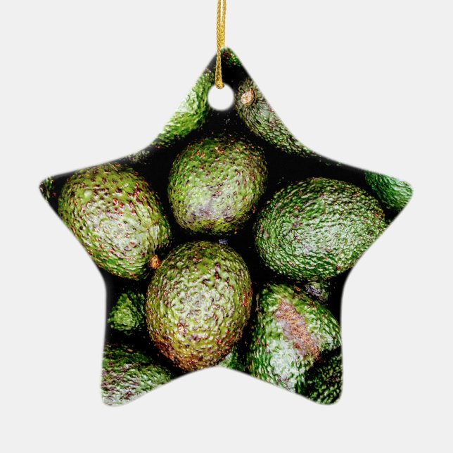 Avocados Ceramic Tree Decoration (Front)