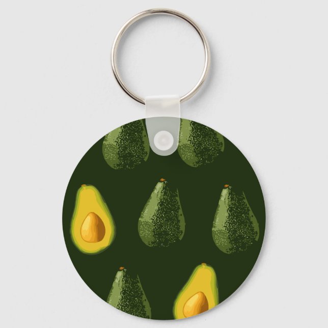 Avocados Key Ring (Front)
