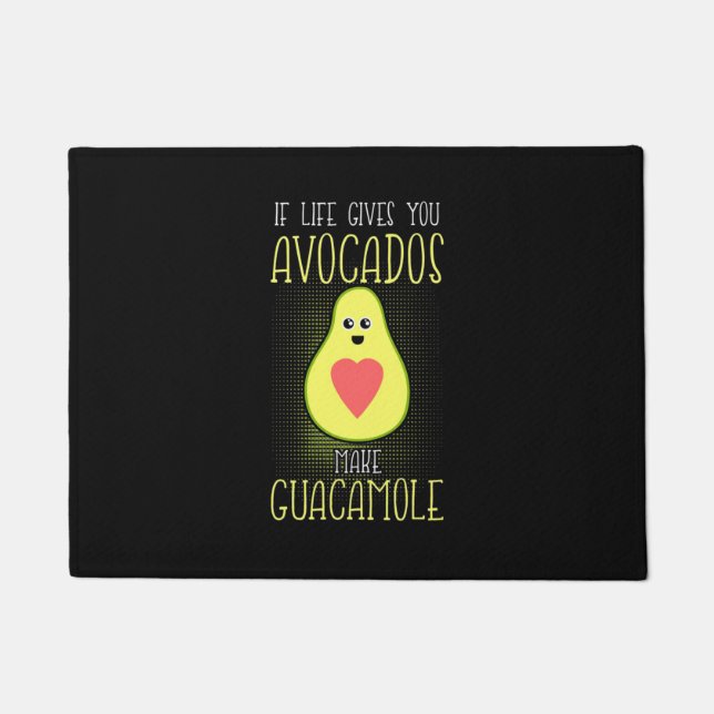 Avocados Make Guacamole Doormat (Front)