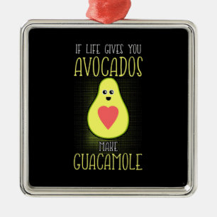 Avocados Make Guacamole Metal Ornament