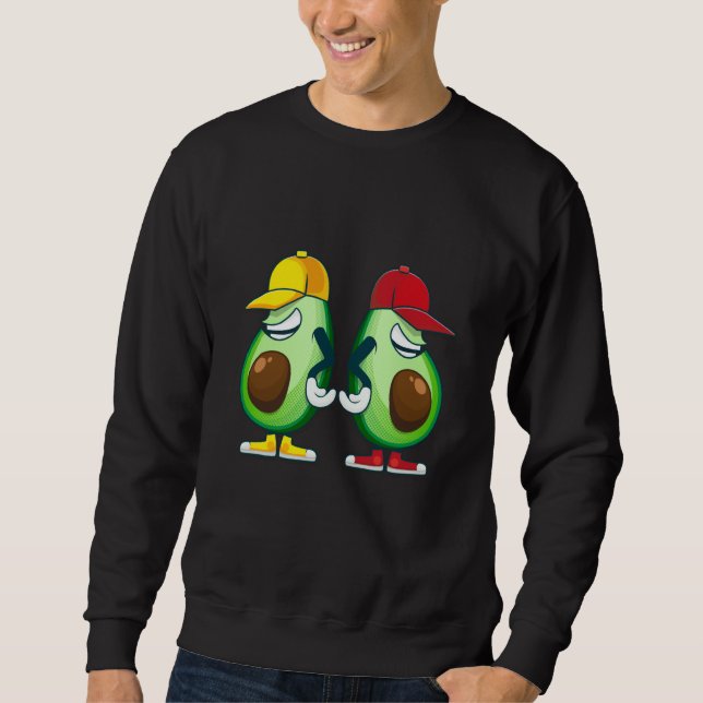 avocados vegan food sweatshirt (Front)