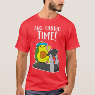 Avocardio Funny AvoCardio Avocado Fitness Exercise T-Shirt
