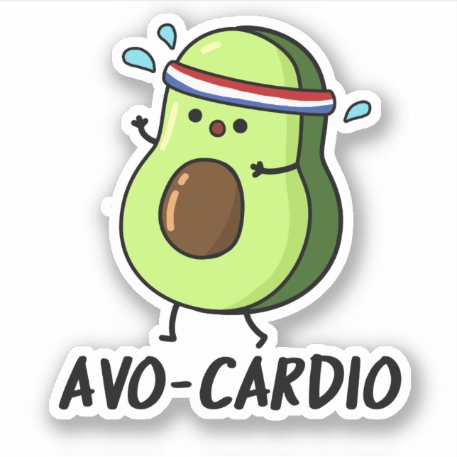 Avocardio Funny Excercise Avocado Pun  (Front)