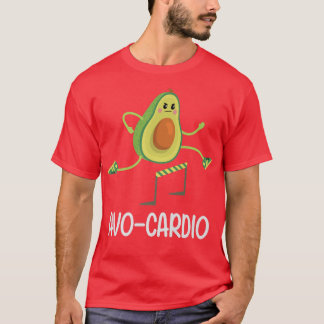 Avocardio Funny Guacamole Avocado Workout Vegan No T-Shirt