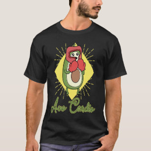 Avocardio heart fitness cardio sport boxer vegan v T-Shirt