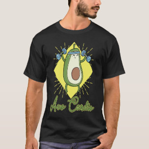 Avocardio heart fitness cardio sport vegan vegetar T-Shirt