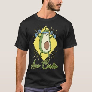Avocardio heart fitness cardio sport vegan vegetar T-Shirt