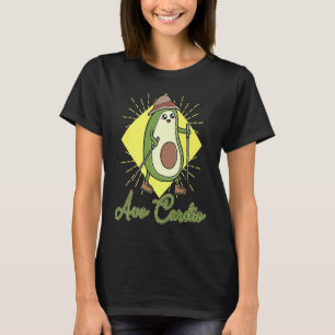 Avocardio heart fitness cardio sport vegan vegetar T-Shirt