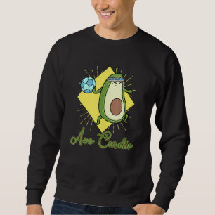 Avocardio Soccer heart fitness cardio sport vegan  Sweatshirt