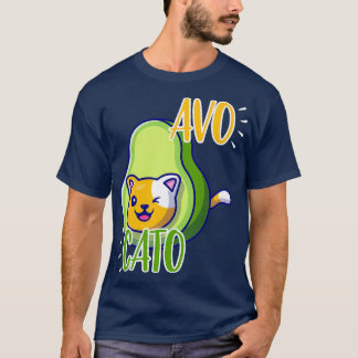 Avocato Avocado and Kitten Sticker T-Shirt