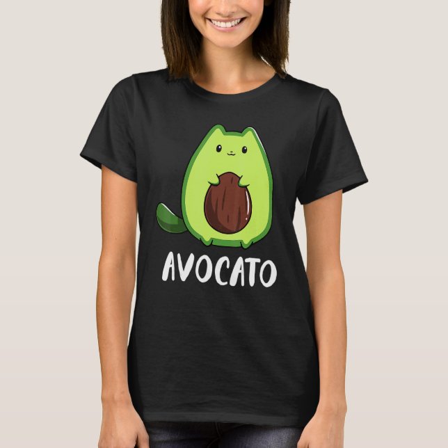 Avocato Avocado Cat T-Shirt (Front)