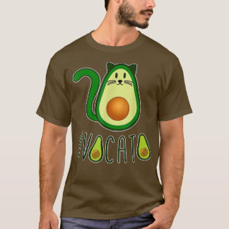 Avocato Cats Avocado Fruit Cat Lover Animal And Pe T-Shirt