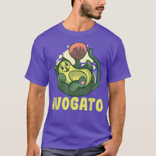 Avocato Cats Avocado Vegan Vegetarian Fruit & Cat  T-Shirt