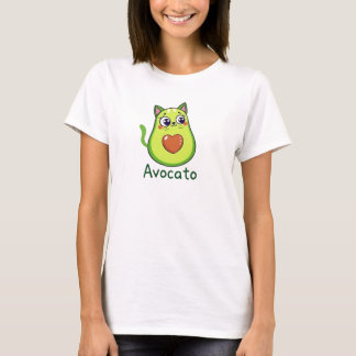 Avocato – Cute Avocado Cat Hybrid Design | Funny T-Shirt