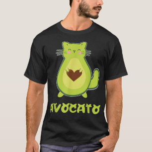 Avocato Funny Cat Avocado Pun Mum Lover Owner Joke T-Shirt