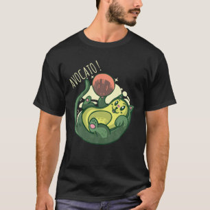 Avocato Funny Cute Cat Avocado Vegan And Cat Lover T-Shirt