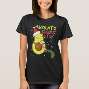Avocato Funny Cute Cat Avocado Vegan Christmas Gif T-Shirt