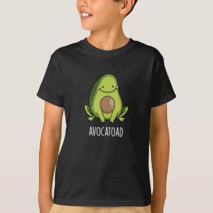 Avocatoad Funny Avocado Toad Pun Dark BG T-Shirt