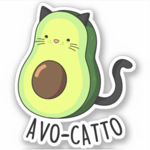 Avocatto Funny Avocado Cat Pun 