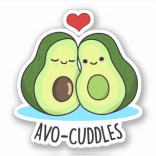 Avocuddles Funny Avocado Couple Pun 