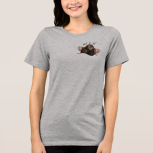 Avogadro's mole T-shirt, chemistry joke, funny, Tri-Blend Shirt