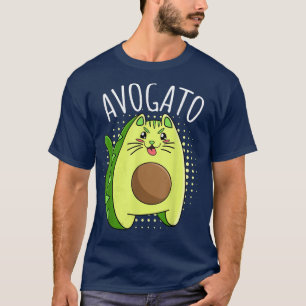 Avogato Avocado Cat Cat Owner vegan Animal lover T-Shirt