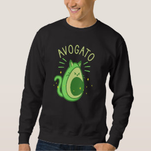 Avogato Avocado Cat Foodie Lover 1 Sweatshirt