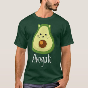 Avogato Avocado Cat Foodie Meican T-Shirt