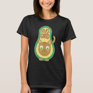 Avogato Avocado Cat For Vegan & Vegetarian T-Shirt