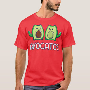 Avogato Avocado Cute Cat Vegan Funny White T-Shirt