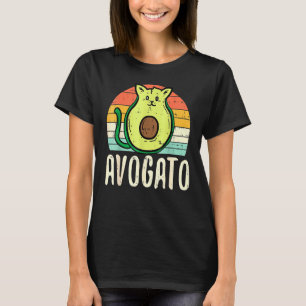 Avogato Cat Avocado Retro Cinco De Mayo Spanish Me T-Shirt