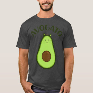 Avogato Cute Cat Avocado Classic TShirt