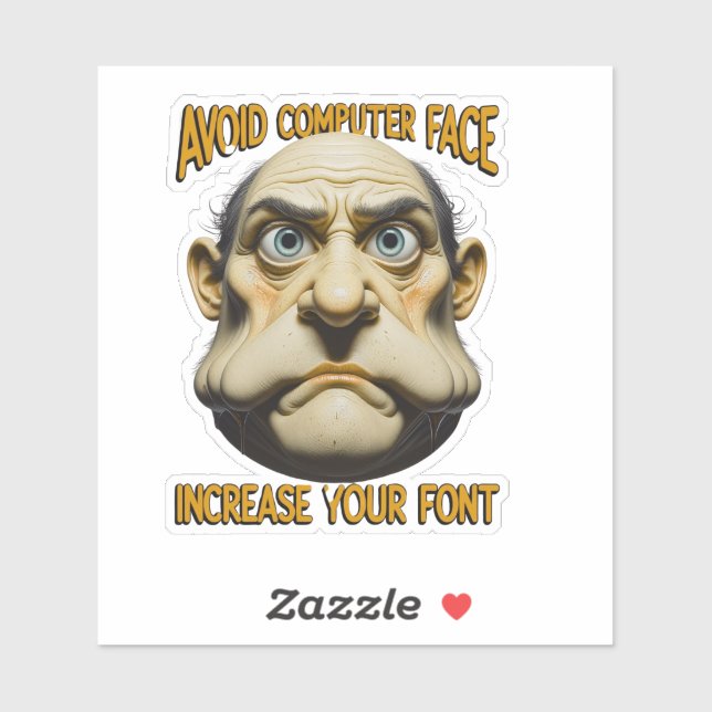 Avoid computer face, increase the font (Sheet)
