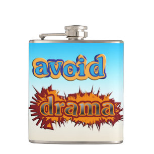Avoid Drama Hip Flask