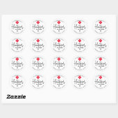 Avoid Hangover Stay Drunk Relief Kit Wedding Favou Classic Round Sticker (Sheet)