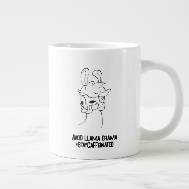 Avoid llama drama coffee mug (Right)