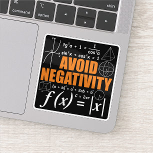 Avoid Negativity Funny Math Mathematician Teacher