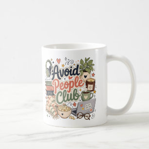 Avoid People Club Cosy Introvert Vibes Coffee Mug