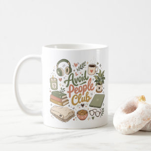 Avoid People Club Cosy Introvert Vibes Coffee Mug