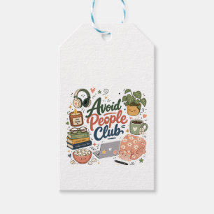 Avoid People Club Cosy Introvert Vibes Gift Tags