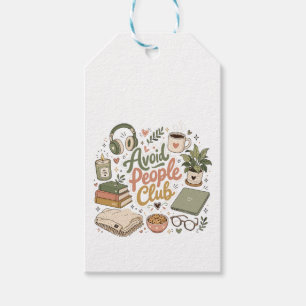 Avoid People Club Cosy Introvert Vibes Gift Tags
